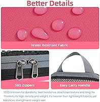 Vista 264 de BAGAIL 4 juegos/6 juegos/8 cubos de compresión para embalaje, accesorios de viaje, organizadores de embalaje expandibles (malla cuadrada, 06-beige)