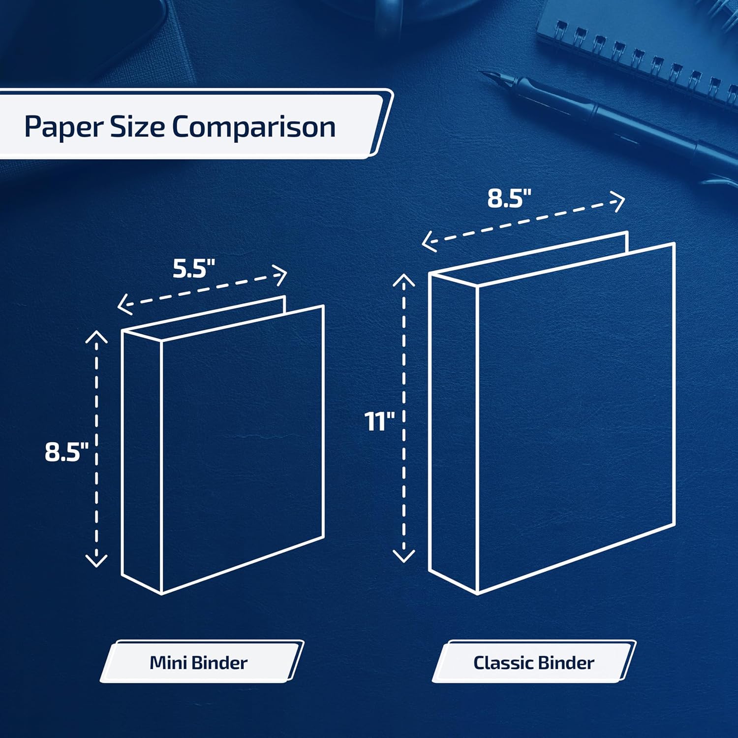 Davis Group Easyview Junior - Premium Small Clear-View 3-Ring Binder for School, Office, or Home, Made in Canada, 2-Inch Mini, 8.5"x5.5", White