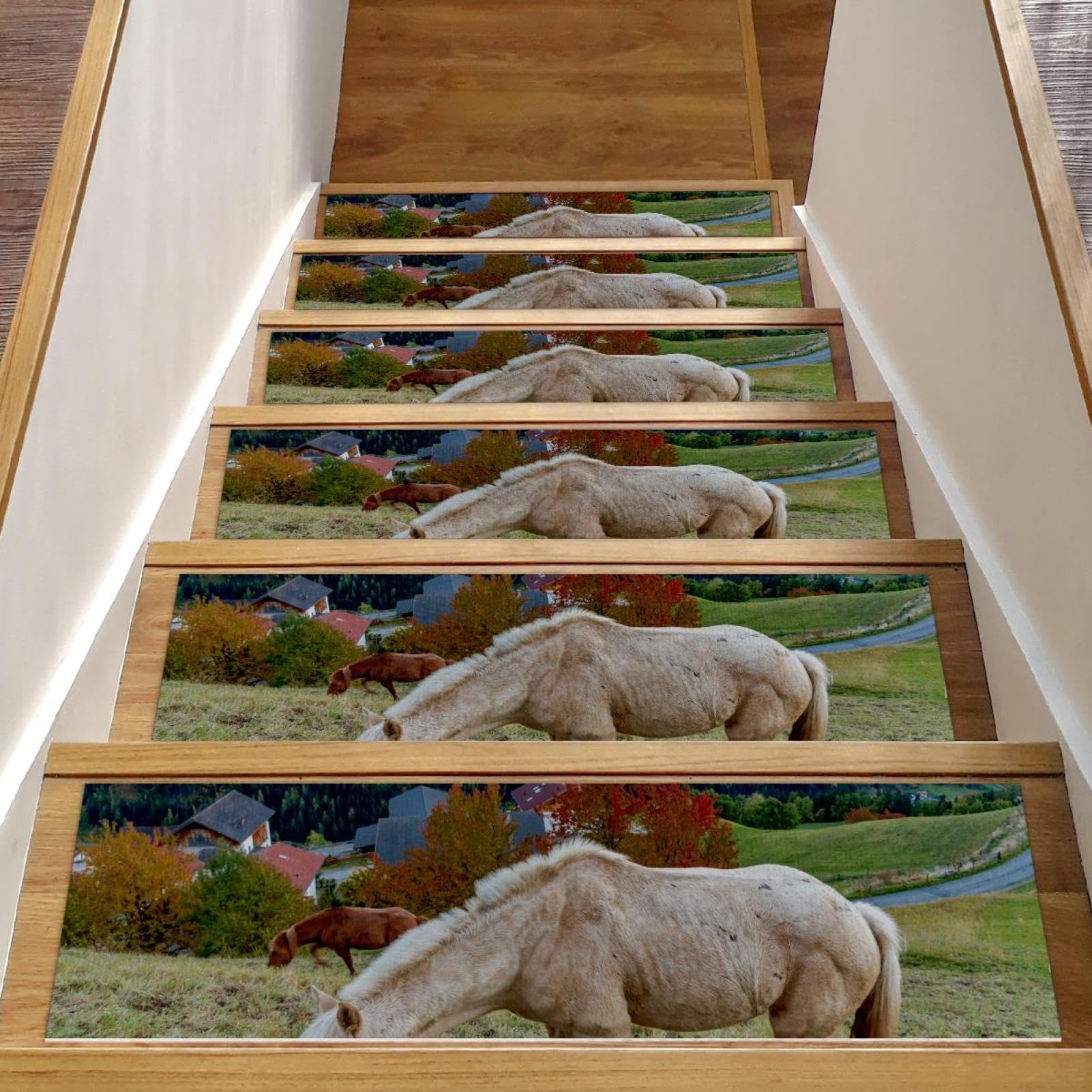 Alfombras para escaleras antideslizantes 8x30, tapetes de seguridad para interiores