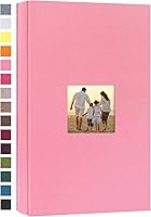 Vista 13 de potricher Álbum de fotos de lino de tapa dura de 4 x 6 pulgadas, 600 fotos, gran capacidad para la familia, boda, aniversario, bebé, vacaciones Caqui