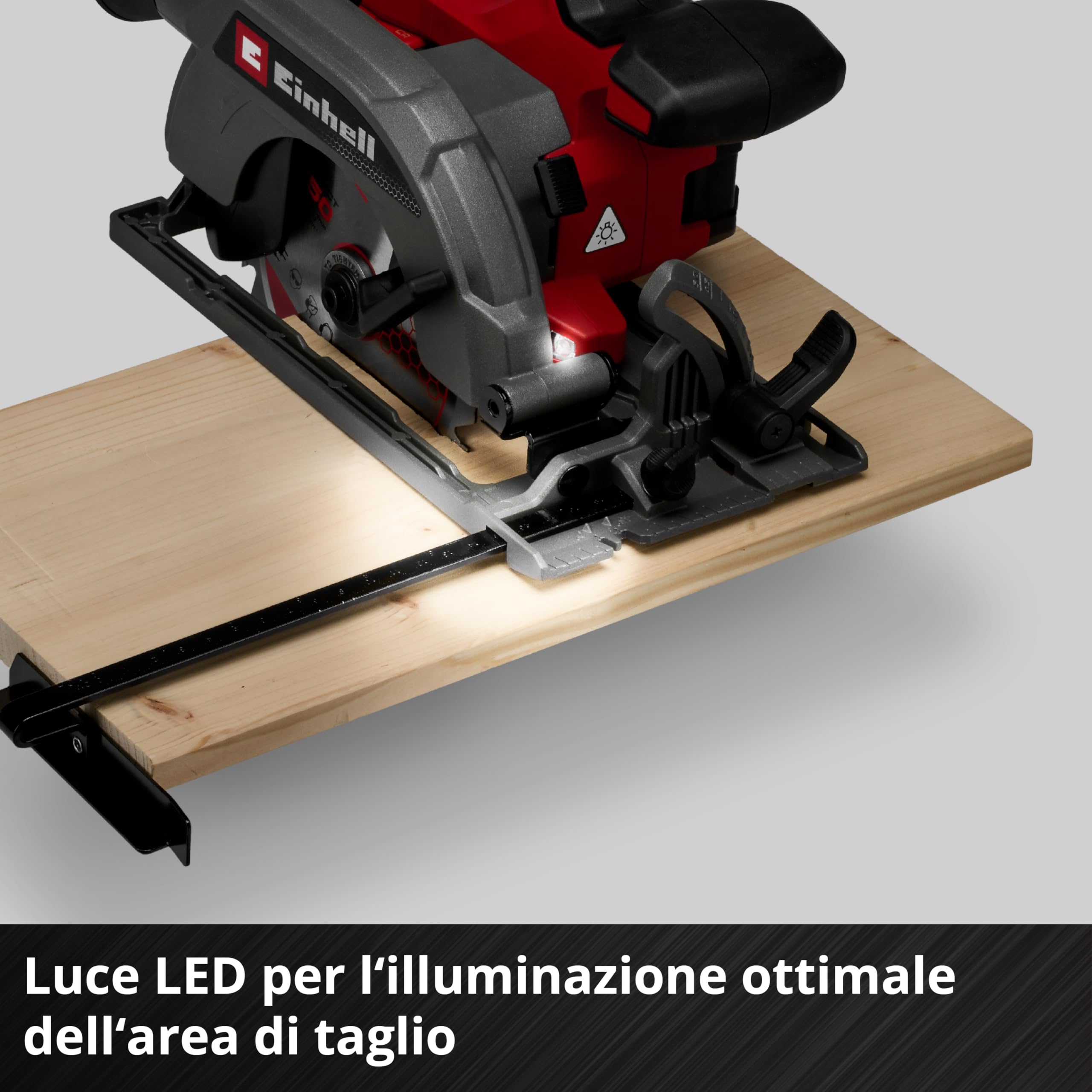 Einhell Professional Sega circolare TE-CS 18/150-2 Li - Solo Power X-Change (18 V, Ø 150 mm, lama, profondità di taglio 49 mm, installazione senza attrezzi, batteria esclusa)