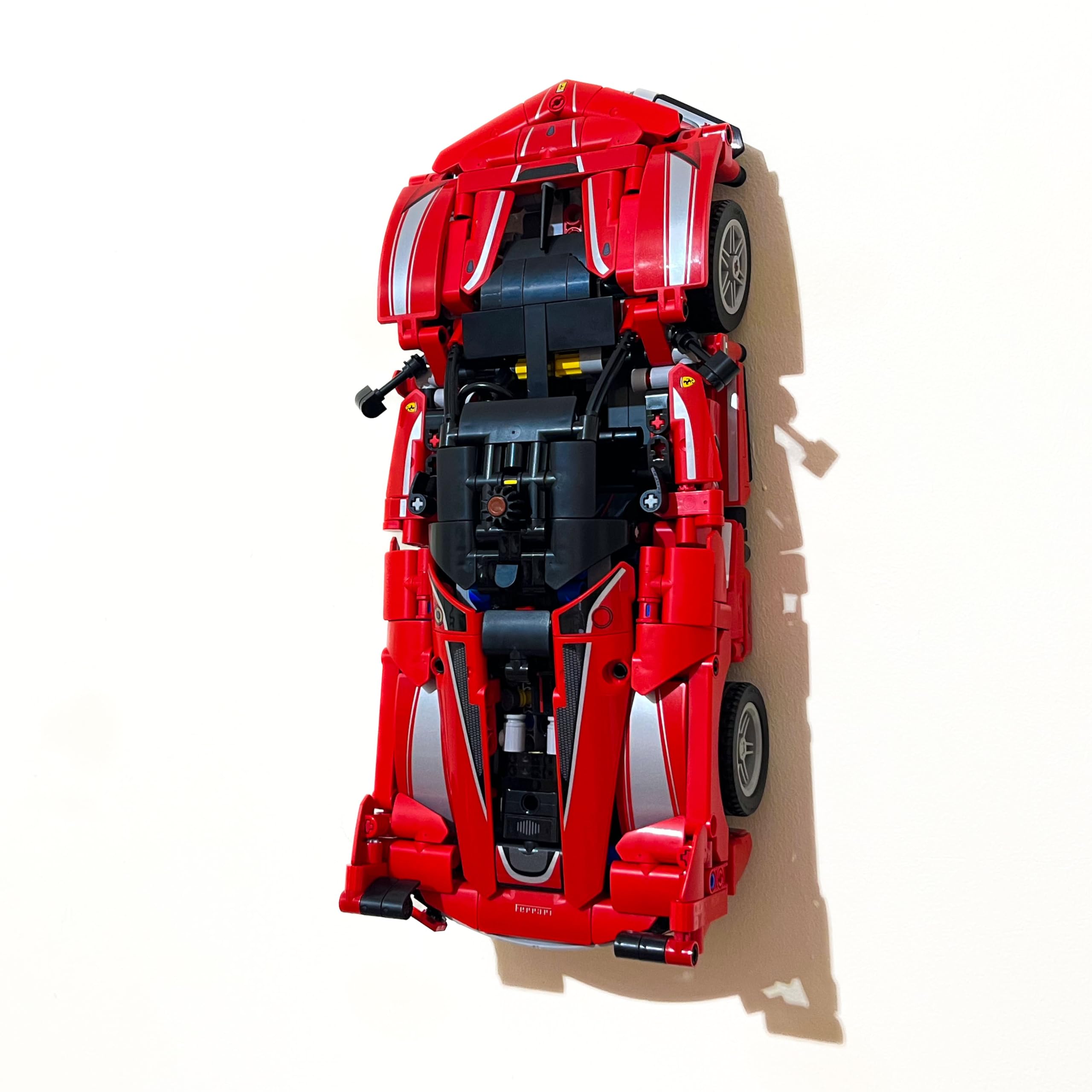 3Dudes & Dad Wall Mount Compatible with LEGO® Technic Ferrari FXX K Car (42212), Perfect-Fit Model Display Bracket, Secure