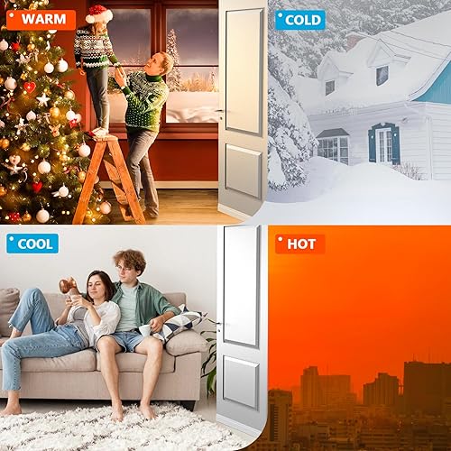 Miniatura 3 de Tope de puerta para grandes huecos, parte inferior de relleno de hueco de puerta se adapta a grandes huecos, barridos de puerta adhesivos fuertes