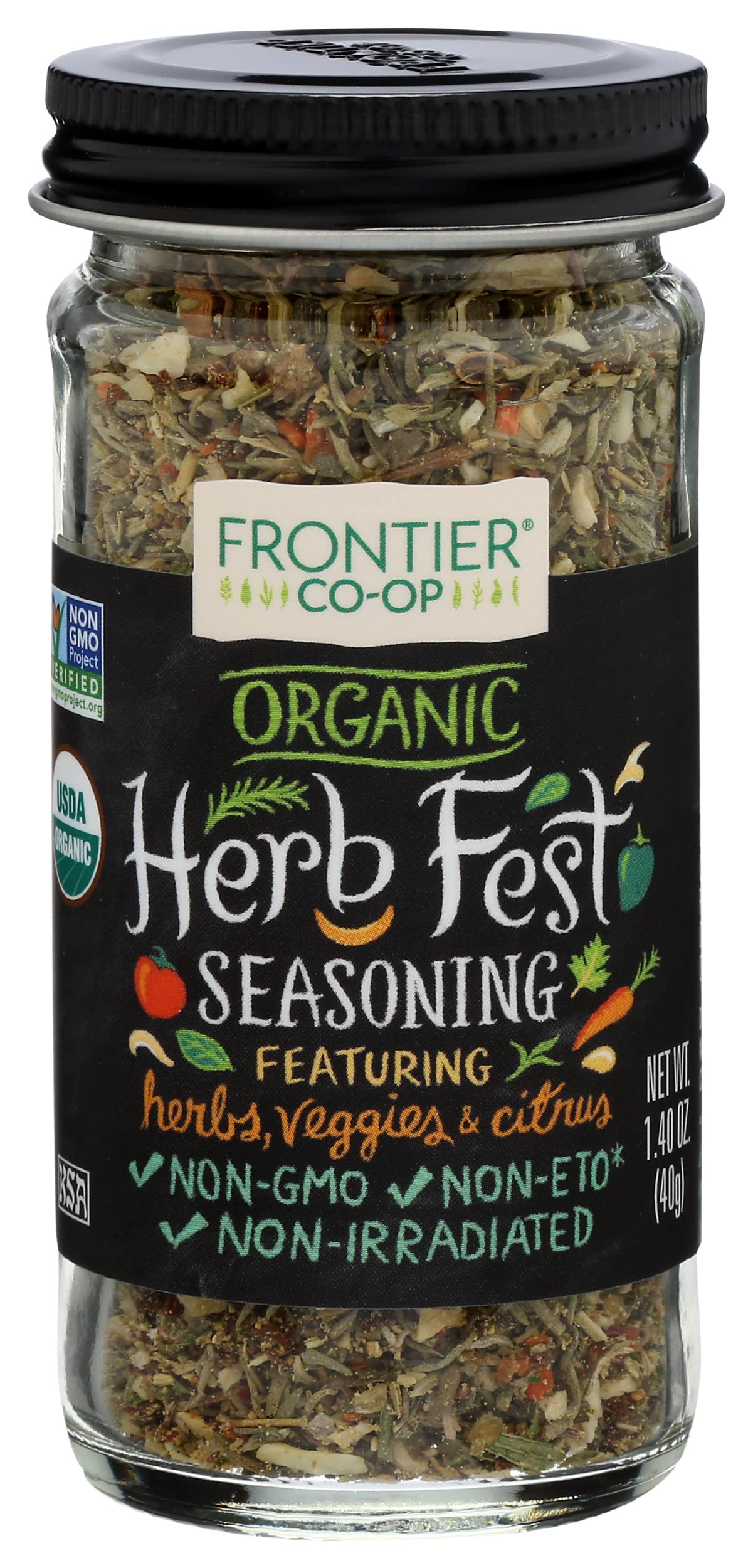 Frontier Co-opSeasoning Blend Herb Fest Organic, 1.4 Ounce