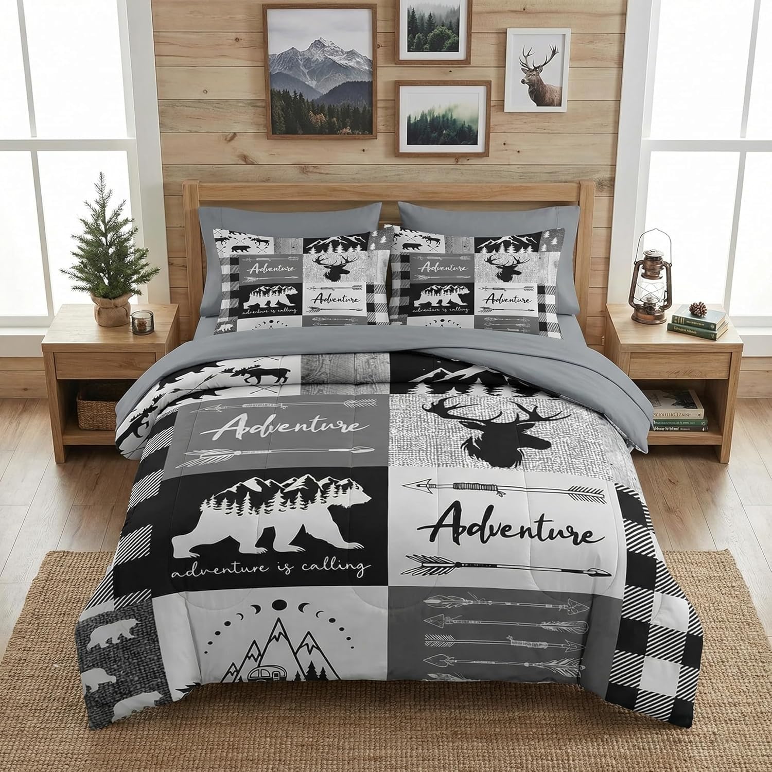 Édredon chaud 240x260 cm style patchwork haut de gamme pour l'hiver