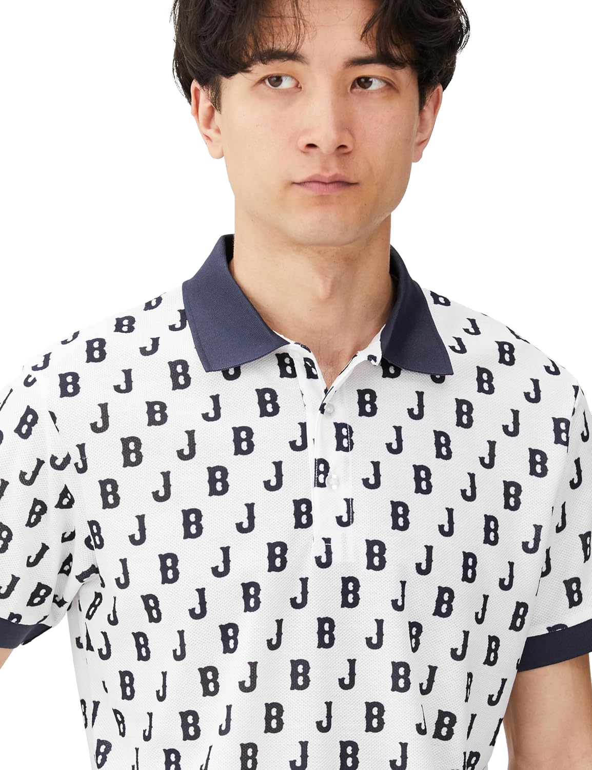 Jack Bunny ジャックバニーポロシャツ ロゴ 総柄262-4160325 JACKBUNNY PONY ロゴ 総柄 ポロシャツ ピンクS ジャックバニー