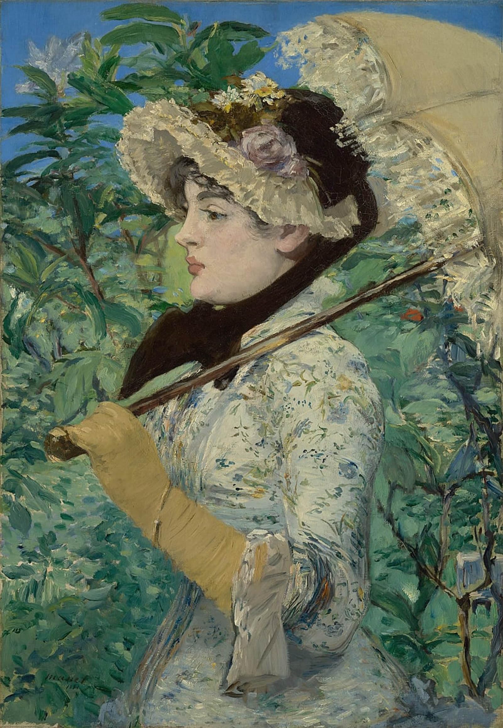 POSTERIIk Vintage Print Pop Art Landscape Artwork Jeanne by Edouard Manet Art Prints for Office Home Decor 60x90cm