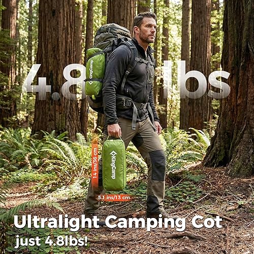 Miniatura 2 de Kingcamp cama utraliviana plegable para tienda de campaña 4.4 libras