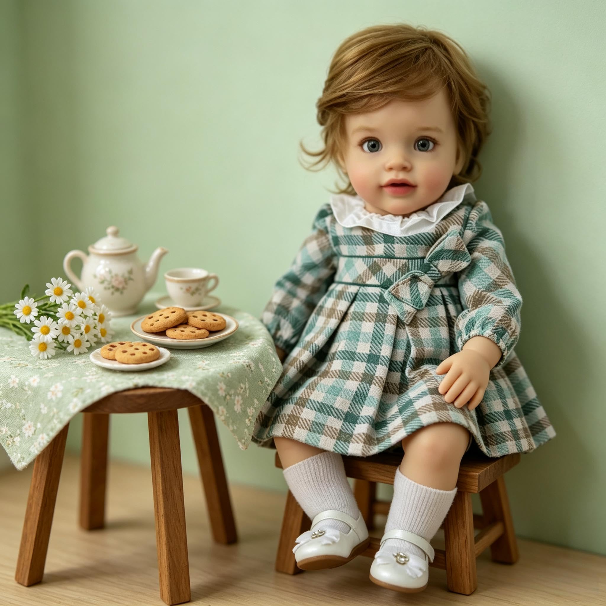 Lebensechte Reborn-Kleinkind-Puppen, Mädchen, Pippa, 66 cm, große Größe, Reborn-Babypuppe, realistische Kleinkind-Puppe, weicher Vinyl-Stoffkörper, echt aussehende Babypuppe, Spielzeug für