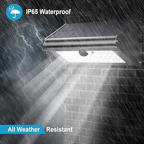 Miniatura 4 de Super Bright Solar Lights Outdoor IP65 Water Proof, 1100 Lumens Wireless LED Motion Sensor Light, Aluminum Metal Housing Security Light for Yard