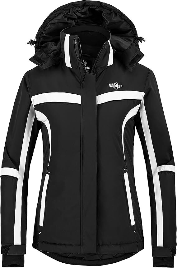 Wantdo Women's Winter Waterproof Ski Jacket Mountain Snow Windproof