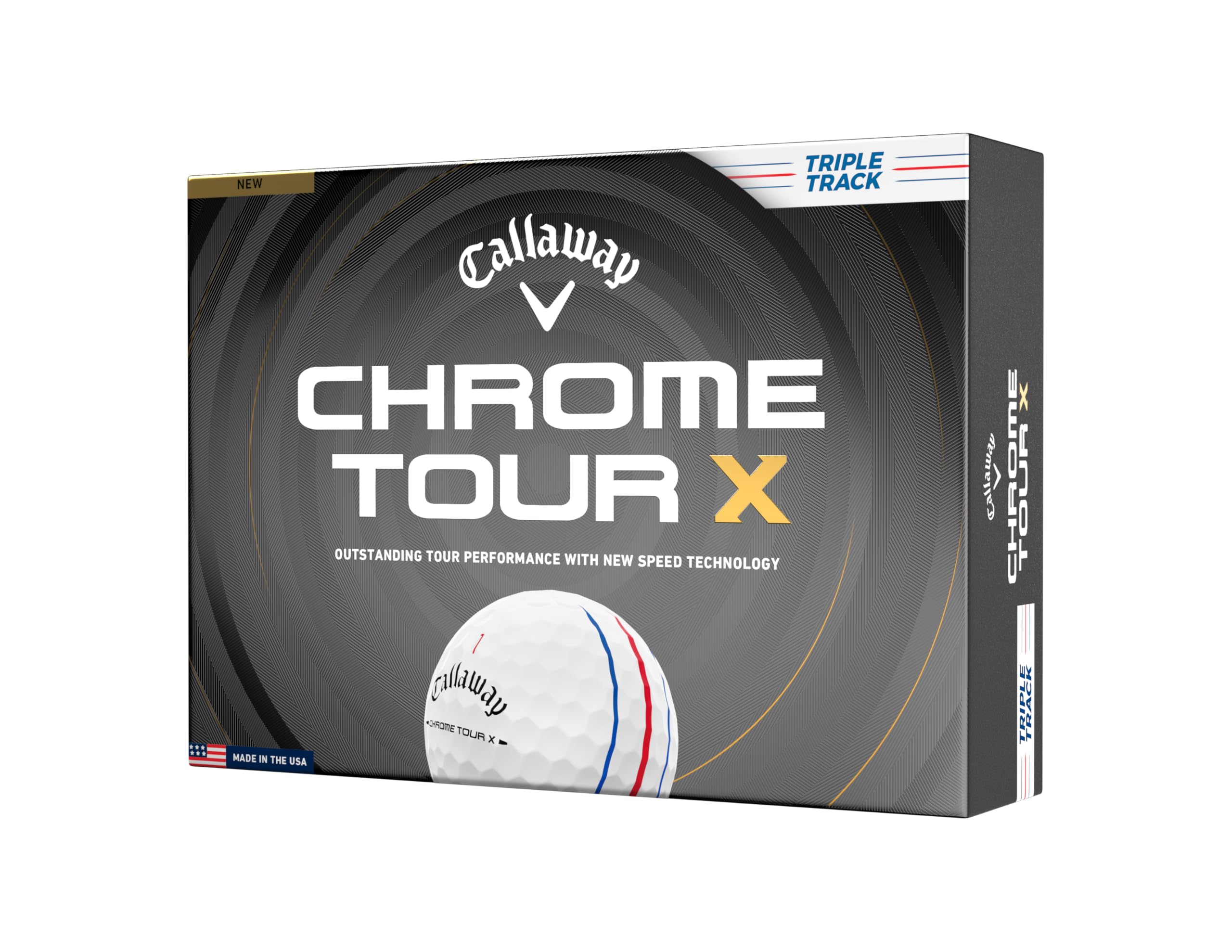 キャロウェイ(Callaway) ゴルフボール CHROME TOUR X 26 4ピース構造