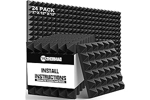Sound Absorbing 2 Inch Acoustic Foam Panels for Home and Studio