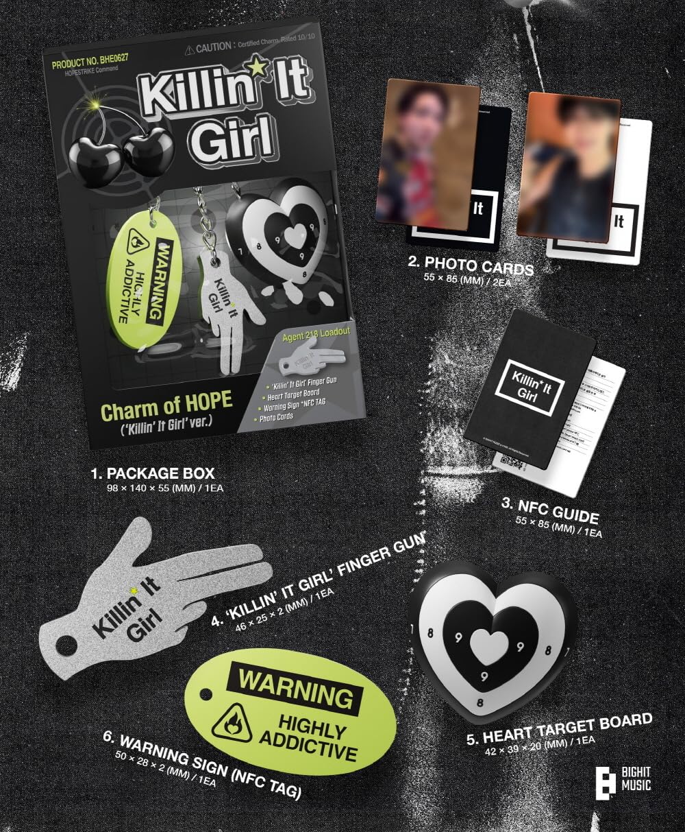 Amazon.com: J-HOPE Charm of HOPE Album (Killin It Girl ver