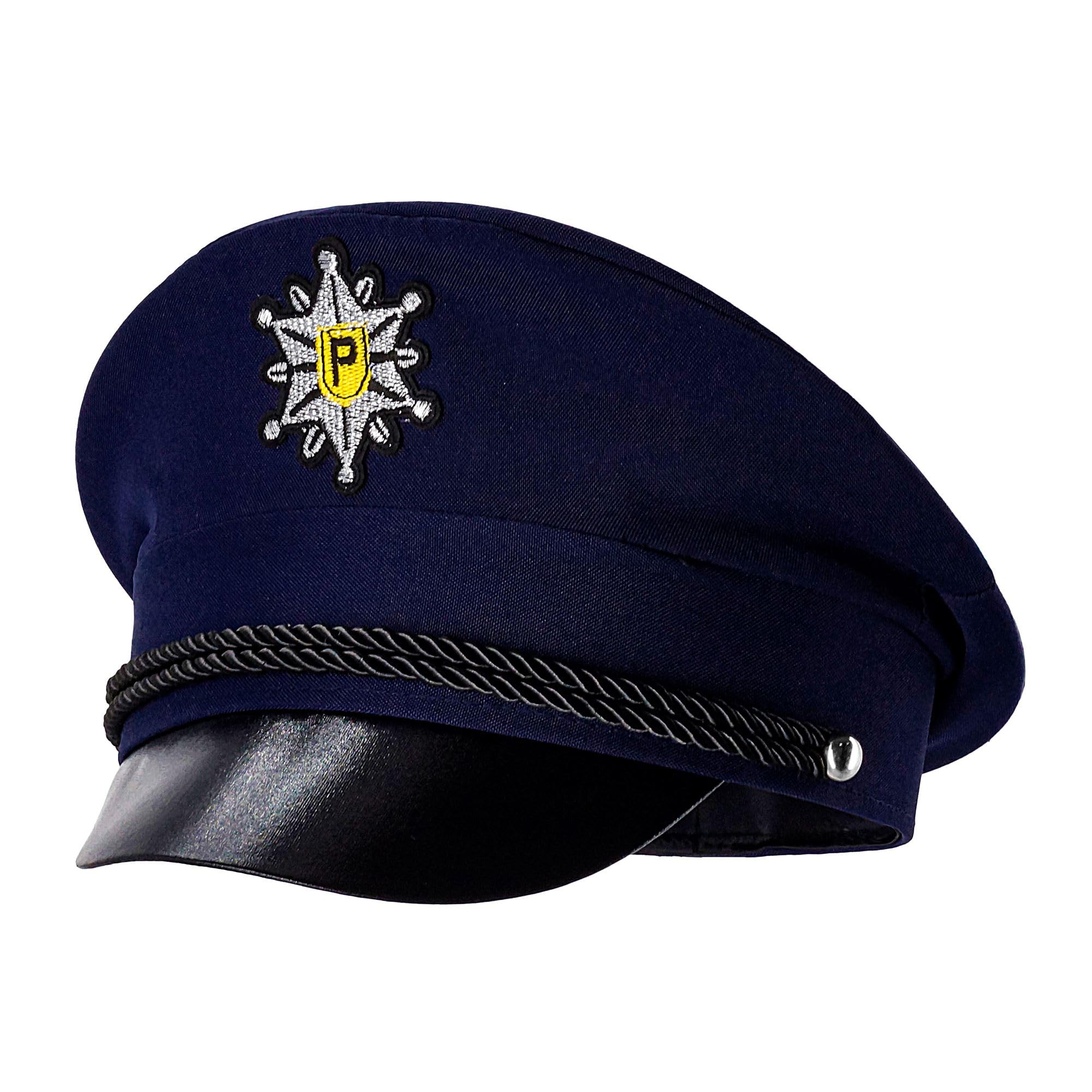W WIDMANN MILANO Party Fashion - Adult Police Cap - Dark Blue - Police Cap - Uniform - Costume