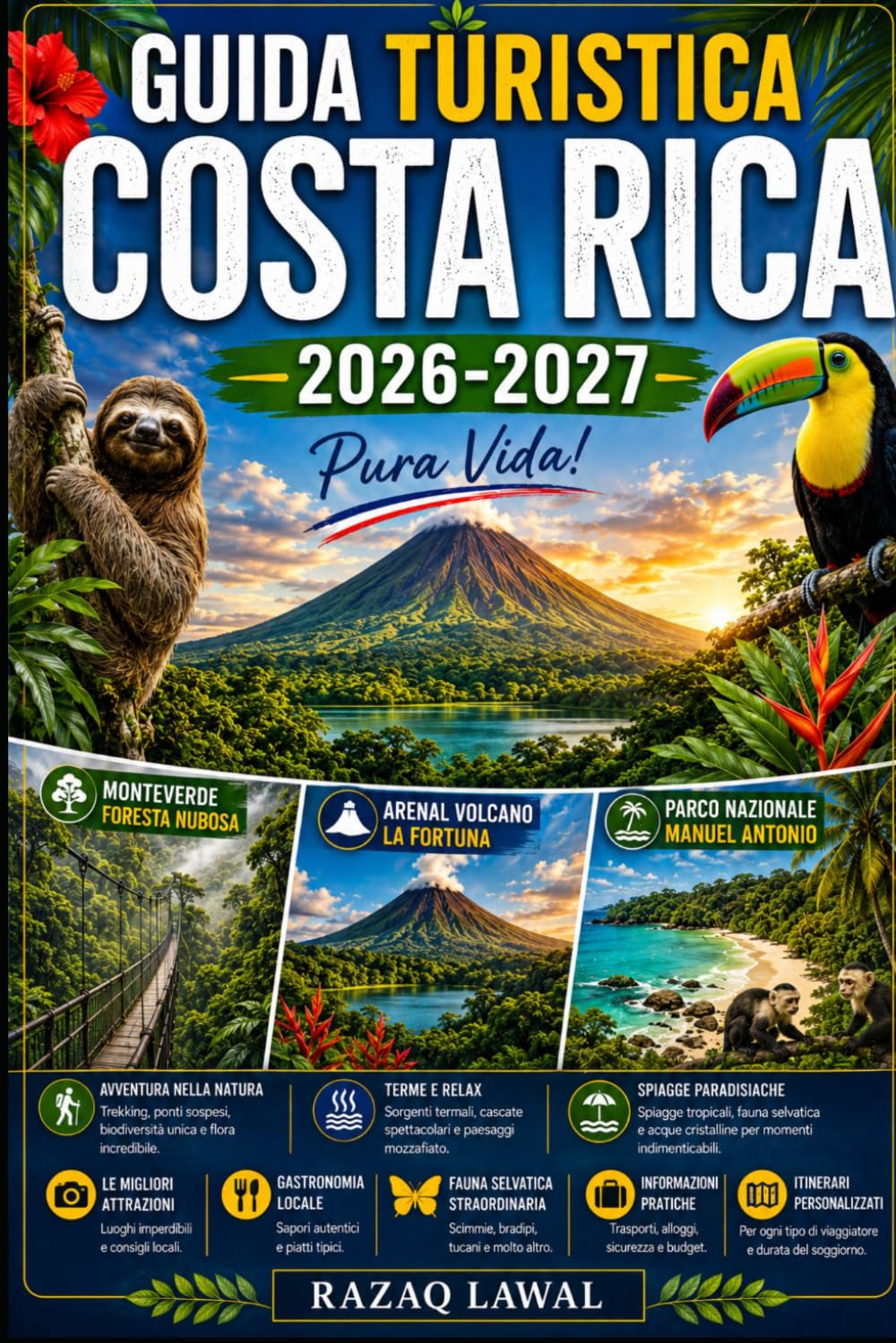 GUIDA TURISTICA COSTA RICA 2026-2027: Guida per visitatori esordienti in Costa Rica. Esplora il vulcano Arenal e La Fortuna, scopri la Riserva della ... Manuel Antonio e visita il Parco Nazion...