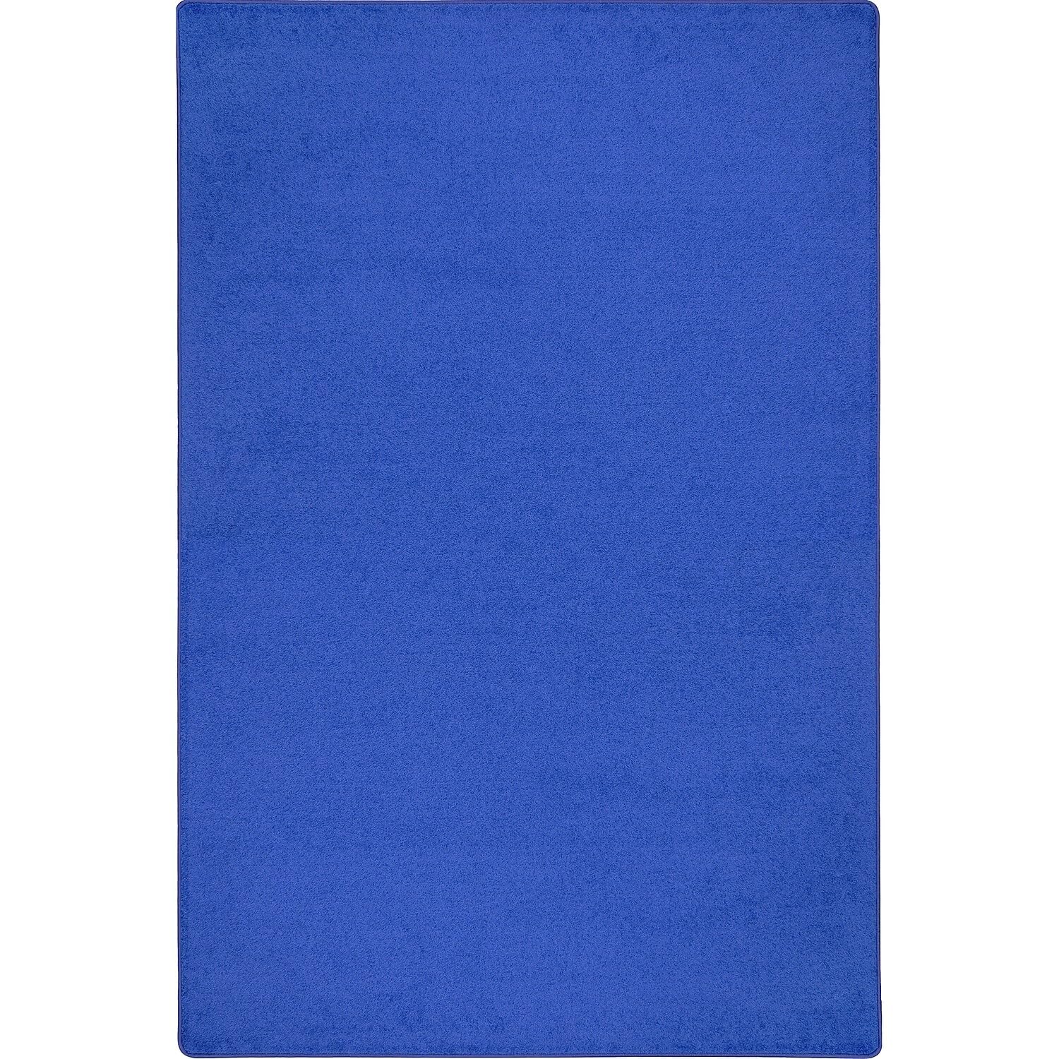 Endurance Solid Colored Area Rug in Color Royal Blue, 4' x 6'