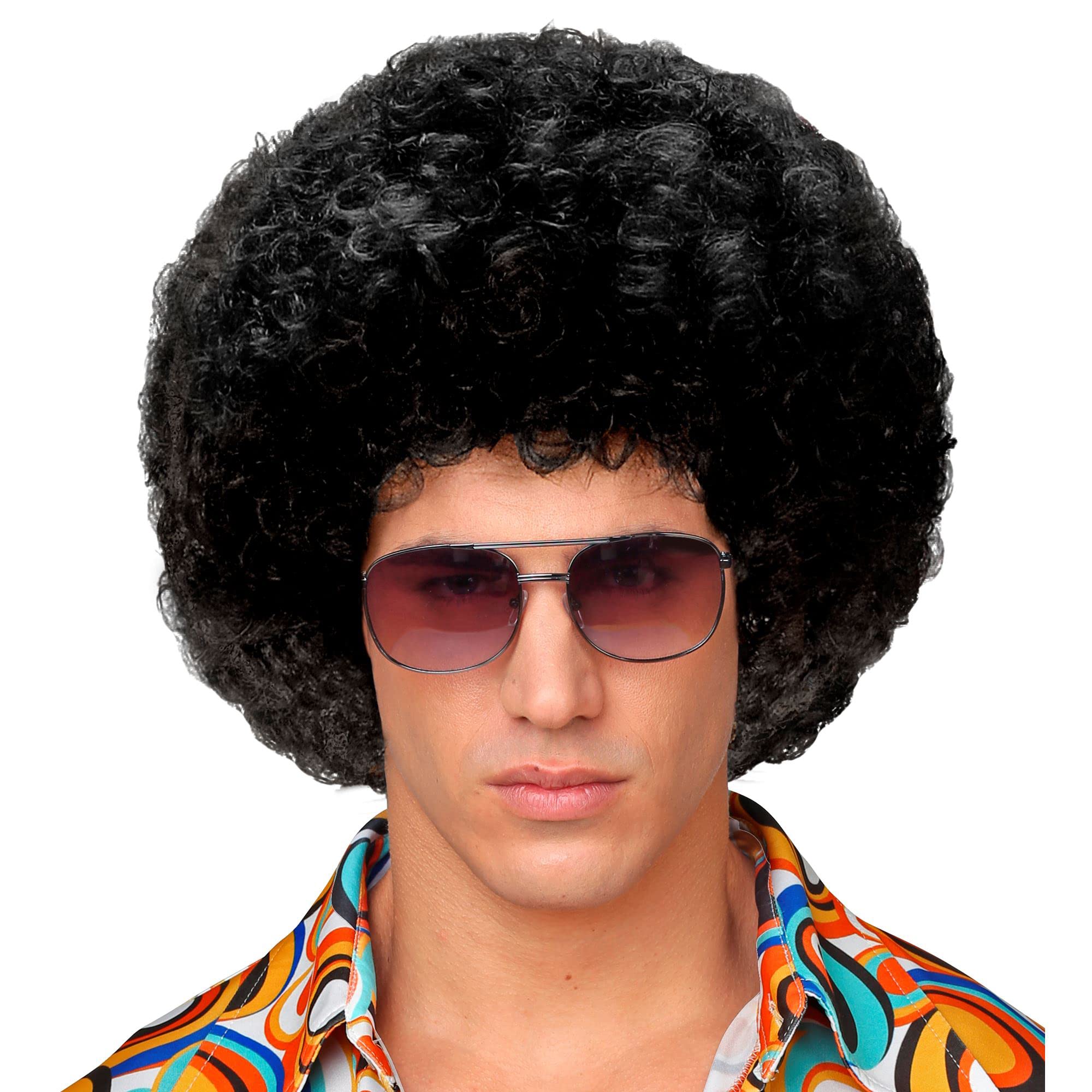 Parrucca Disco Anni '70 - Capelli Ricci Sintetici | Per Carnevale E Fancy Dress - Foto 4