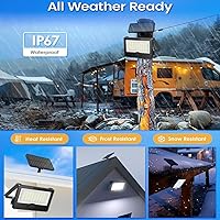Vista 7 de Paquete de 8 luces LED solares de pared para exteriores, luces de seguridad con sensor de movimiento de 20 W con 3 modos de iluminación, luz
