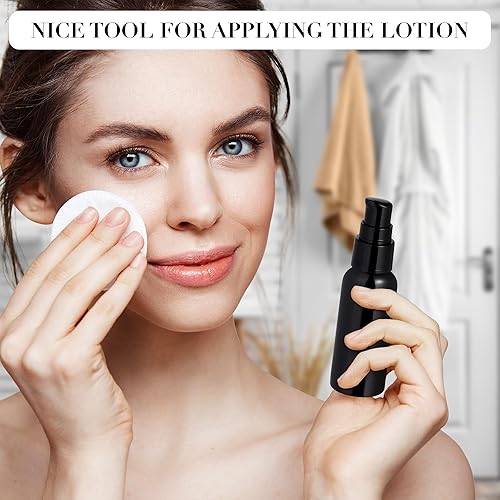 Miniatura 5 de VIDELLY 10 botellas con bomba de viaje para artículos de tocador, botellas pequeñas de 2 onzas, botella de viaje transparente, dispensador de