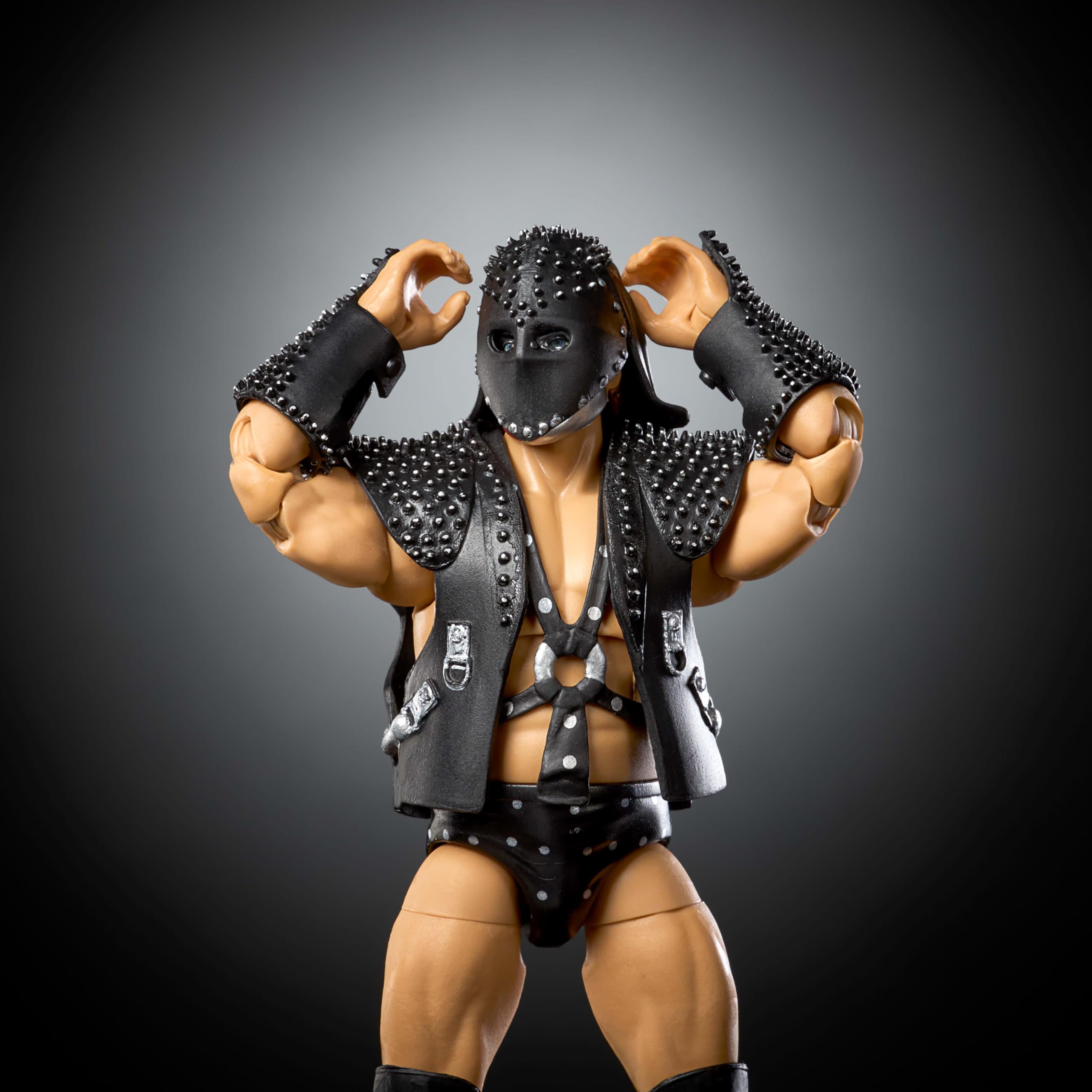 Mattel WWE Elite - Figura de acción y accesorios, serie #123, hacha de demolición coleccionable de 6 pulgadas con 25 puntos de articulación y manos intercambiables
