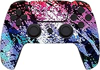 Vista 54 de Custom Wireless Controller Compatible with PS5 - Multiple Designs Available (Gold Chrome)
