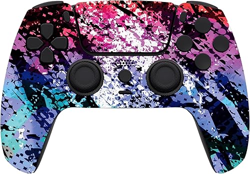 Miniatura 59 de Custom Wireless Controller Compatible with PS5 - Multiple Designs Available (Abstract Fusion) Abstracto Fusión,Galaxia Inferno,Jokester,Camuflaje