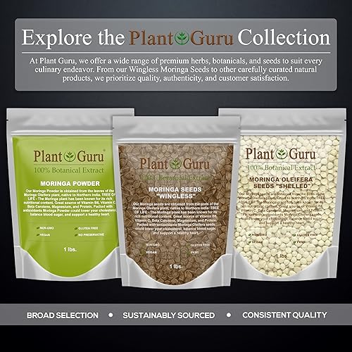 Miniatura 8 de Moringa Seeds sin alas de 4 onzas – Variedad PKM1 – Bocadillos comestibles – Plantación – Moringa Oleifera – Malunggay – Semillas De Moringa – Árbol