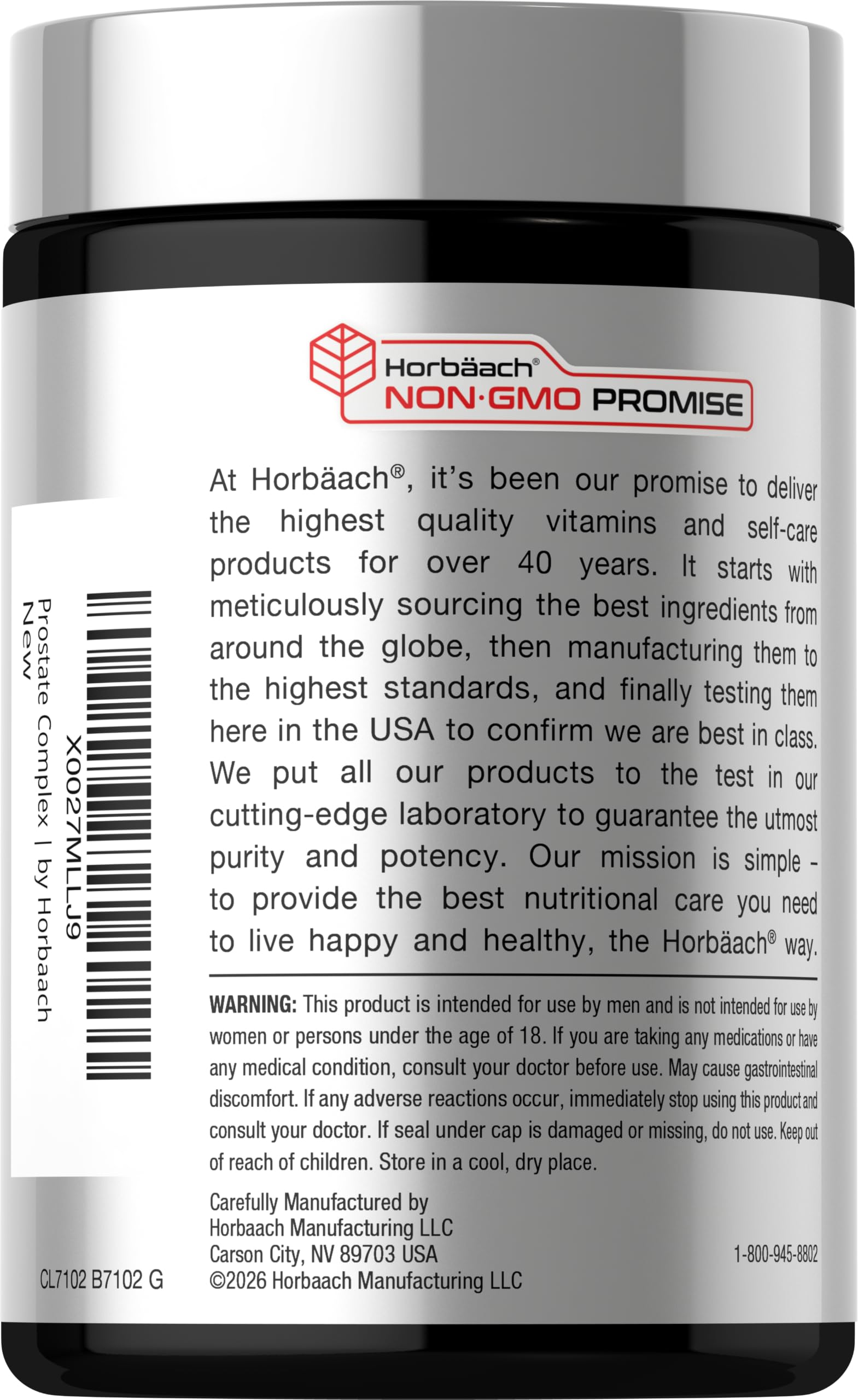 Horbaach Prostate Supplement for Men | 200 Capsules — Amazon image 3