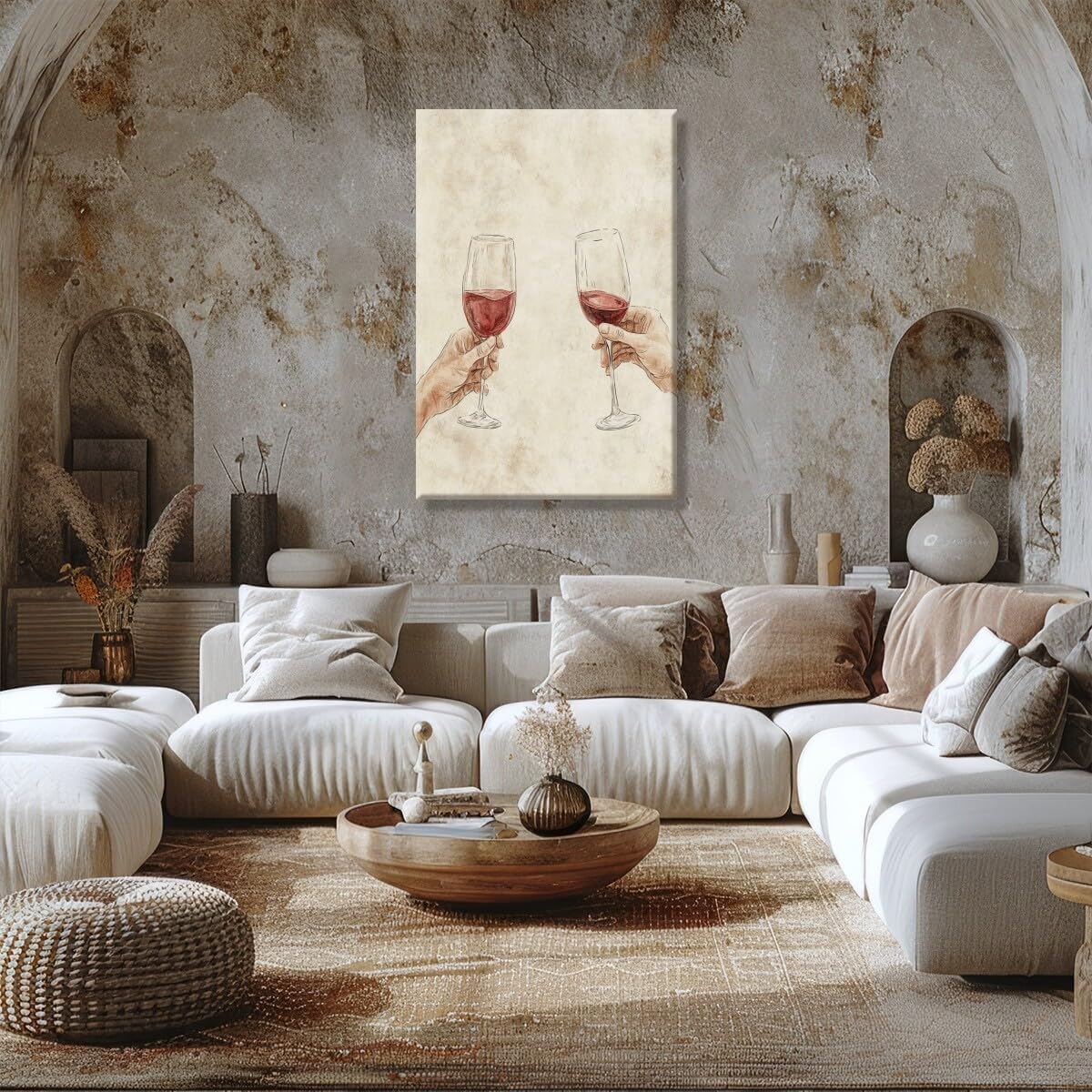 Elegant Wine Glass Poster Perfect for Home Bar or Dining Room Modern Kitchen Wall Art Decor for Wine Enthusiasts and Drink Lovers 20x30inch Unframed
