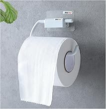 Self-Adhesive Toilet Paper Holder With 3M Sticker For Wall Mount Tissue Paper Roll Dispenser For Kitchen & Bathroom (Pack Of 1, Snow White)