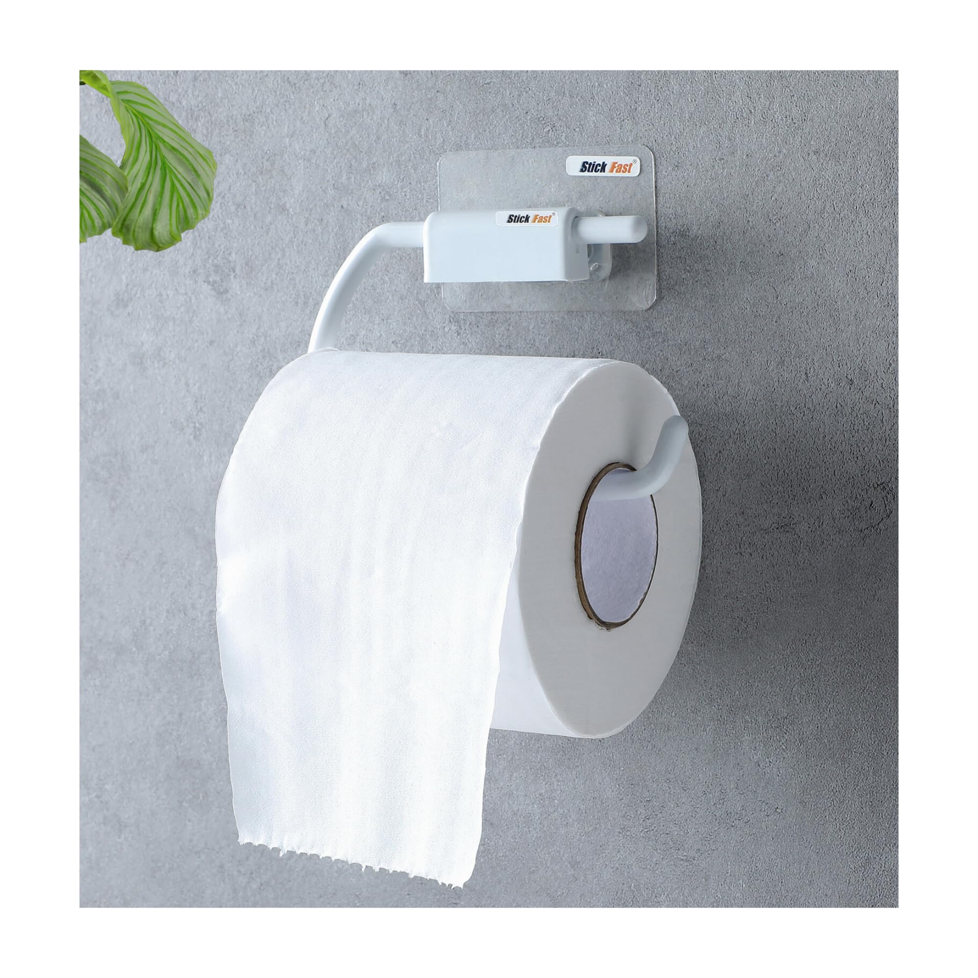 SF - Stick Fast Self-Adhesive Toilet Paper Holder With 3M Sticker For Wall Mount Tissue Paper Roll Dispenser For Kitchen & Bathroom (Pack Of 1, Snow White) (B0BGC7Z25M) Amazon Price History, Amazon Price Tracker