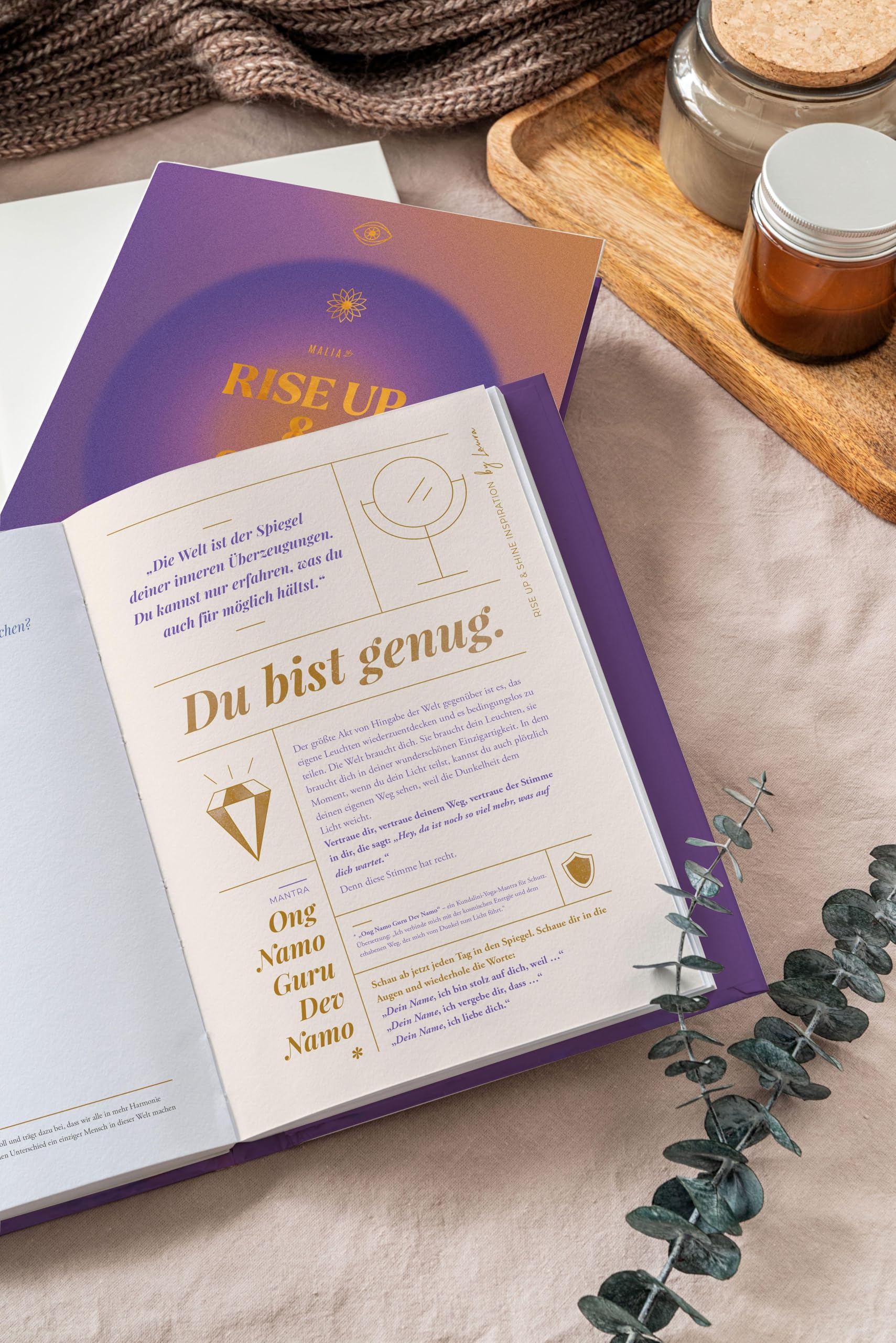 Rise Up & Shine Journal 2026: Entdecke mit diesem Journal deine Schöpferkraft, entfalte dein Potenzial und erschaffe dein außergewöhnliches Leben. Das ... der Bestseller-Autorin Laura Malina Seiler