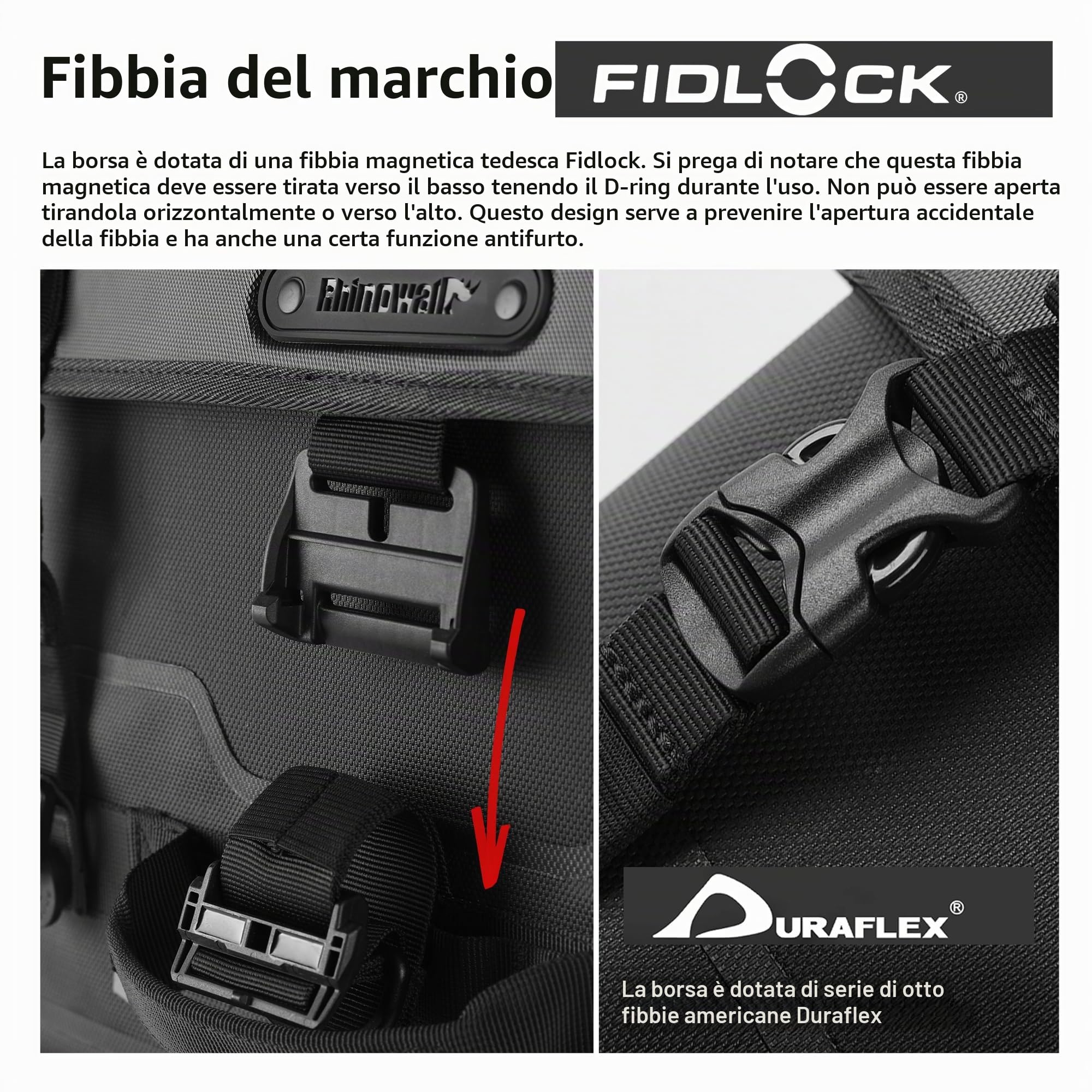Rhinowalk Borsa da sedile moto