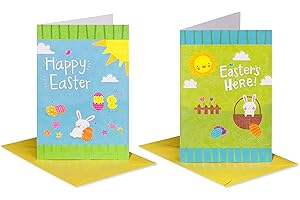 6-Count Easter Cards for Kids with Envelopes, Sunny Spring Day