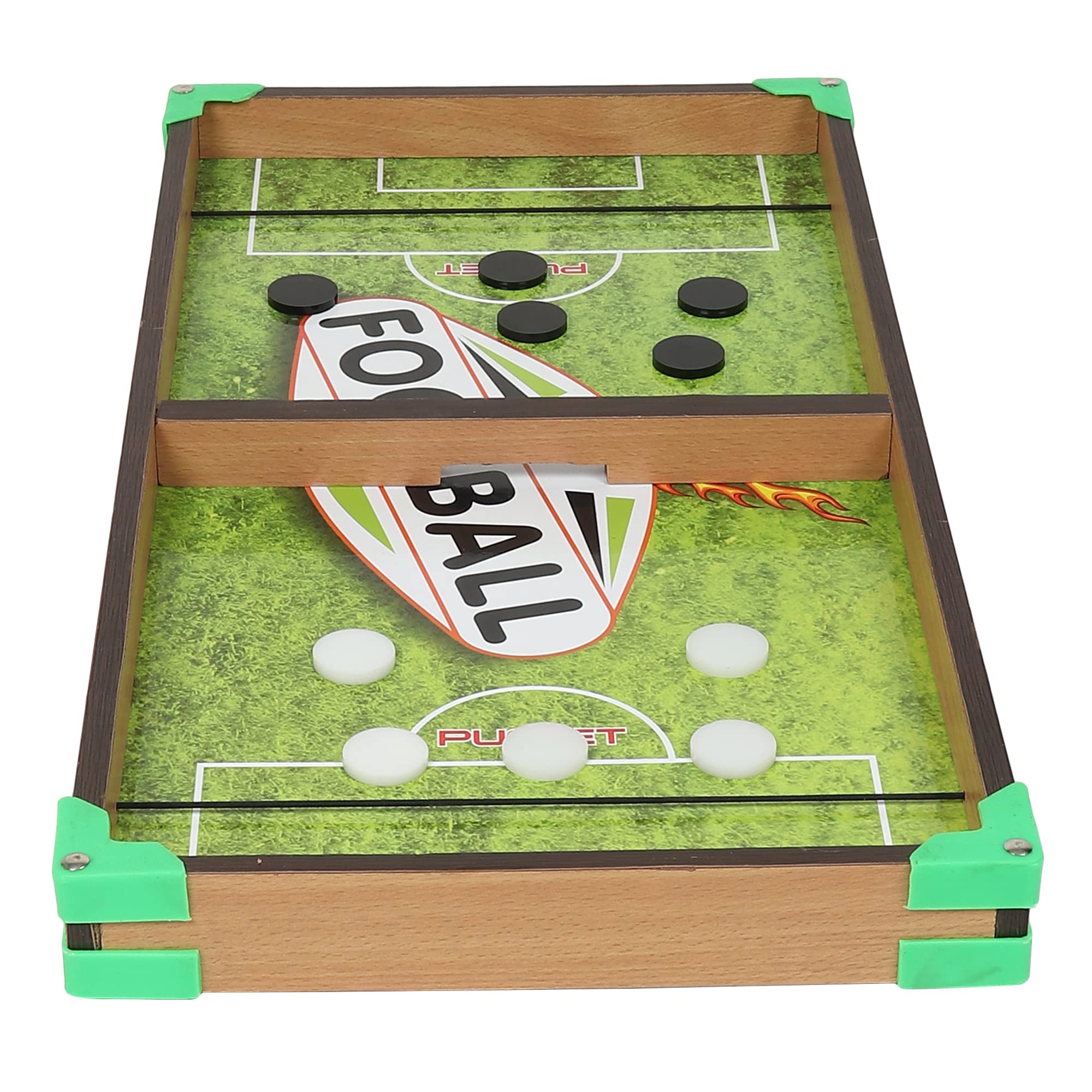 ToyMart 3 in 1 Wooden String Hockey Football Court Print Pucket Table Board Game with Ludo and Snake/Ladder Game for Kids, for Indoor and Outdoor Sport Games (B0C6M4DKW7) Amazon Price History, Amazon Price Tracker