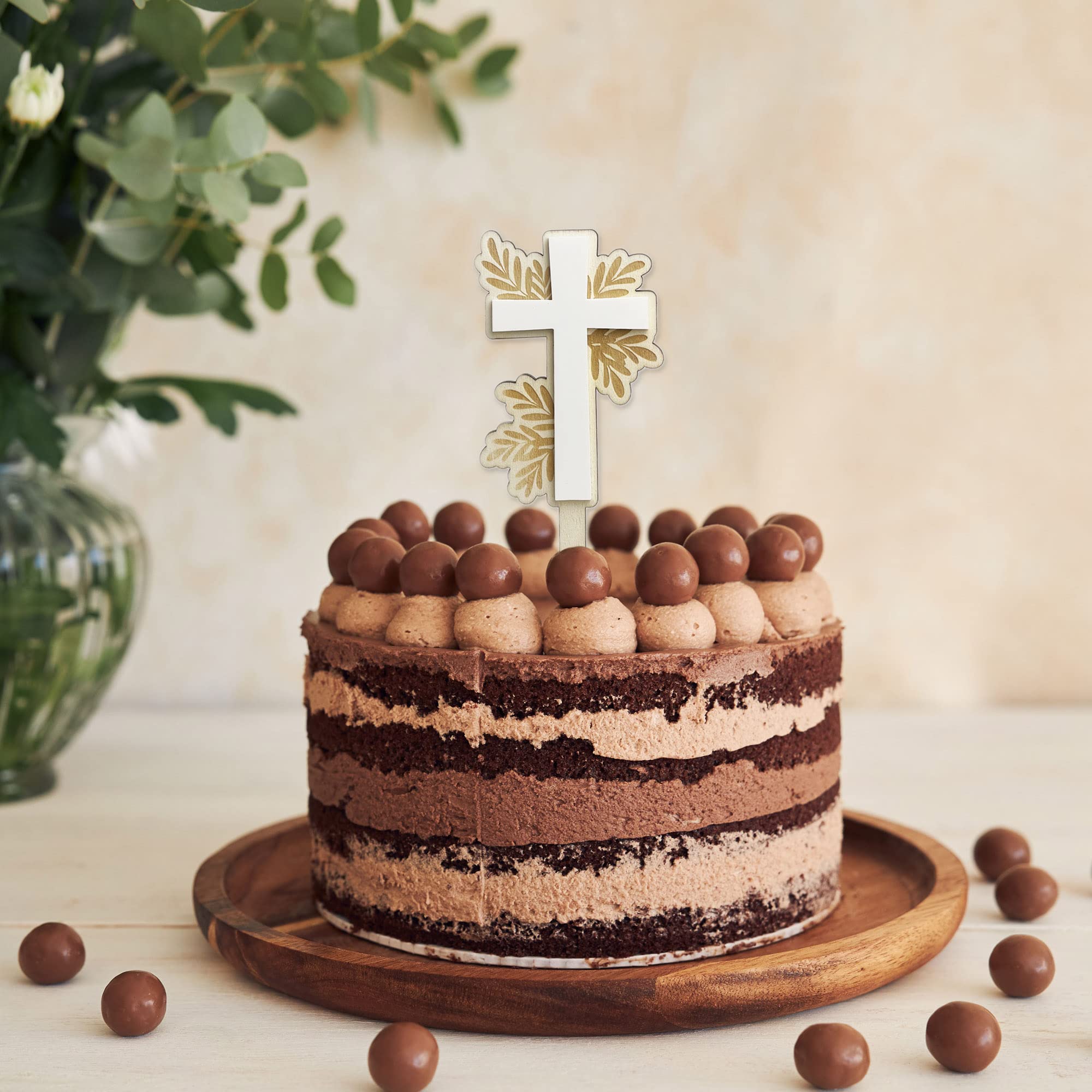 Cake Topper for Christening and Communion Cross - Image 4