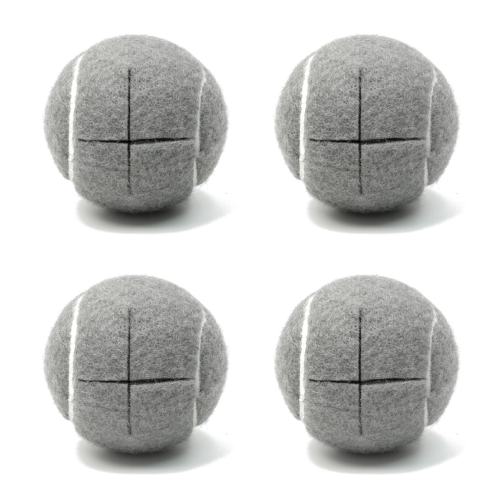 Photo 1 of ** only comes with three **
Precut Tennis Balls for Walkers 4 PCS Walker Tennis Ball for Furniture Legs and Floor Protection Heavy Duty Long Lasting Felt Pad Glide,Fit Most Walkers (Gray)