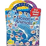 Benresive Reusable Sticker Books for Kids 2-4, Sticker Books for Toddlers 1-3 2-4, Toddler Travel Toys Activities Crafts Gifts