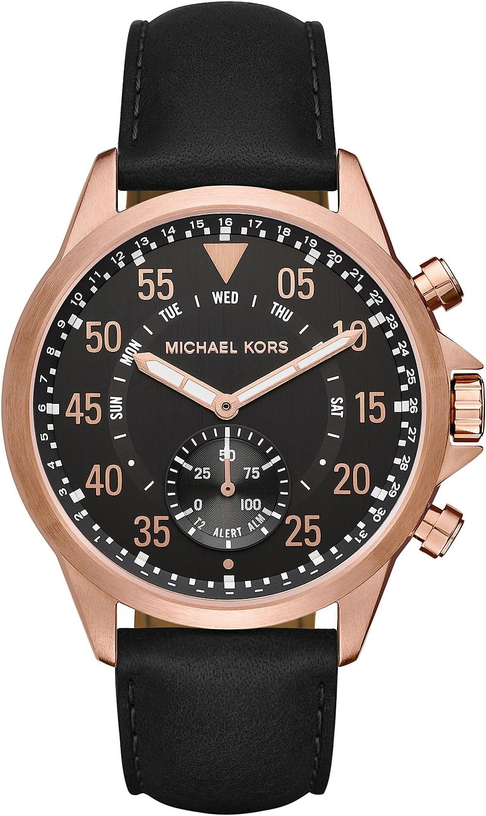 Michael Kors Men's Rose Goldtone Strap Gage Hybrid Watch