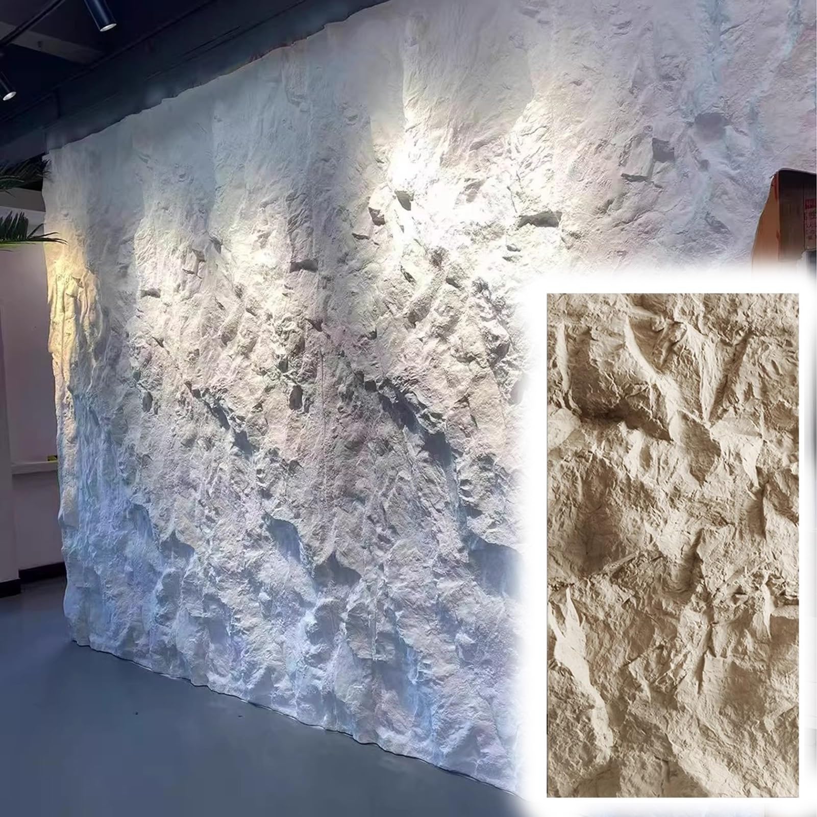 Panneaux muraux effet pierre 3D haut de gamme pour une décoration d'hôtel