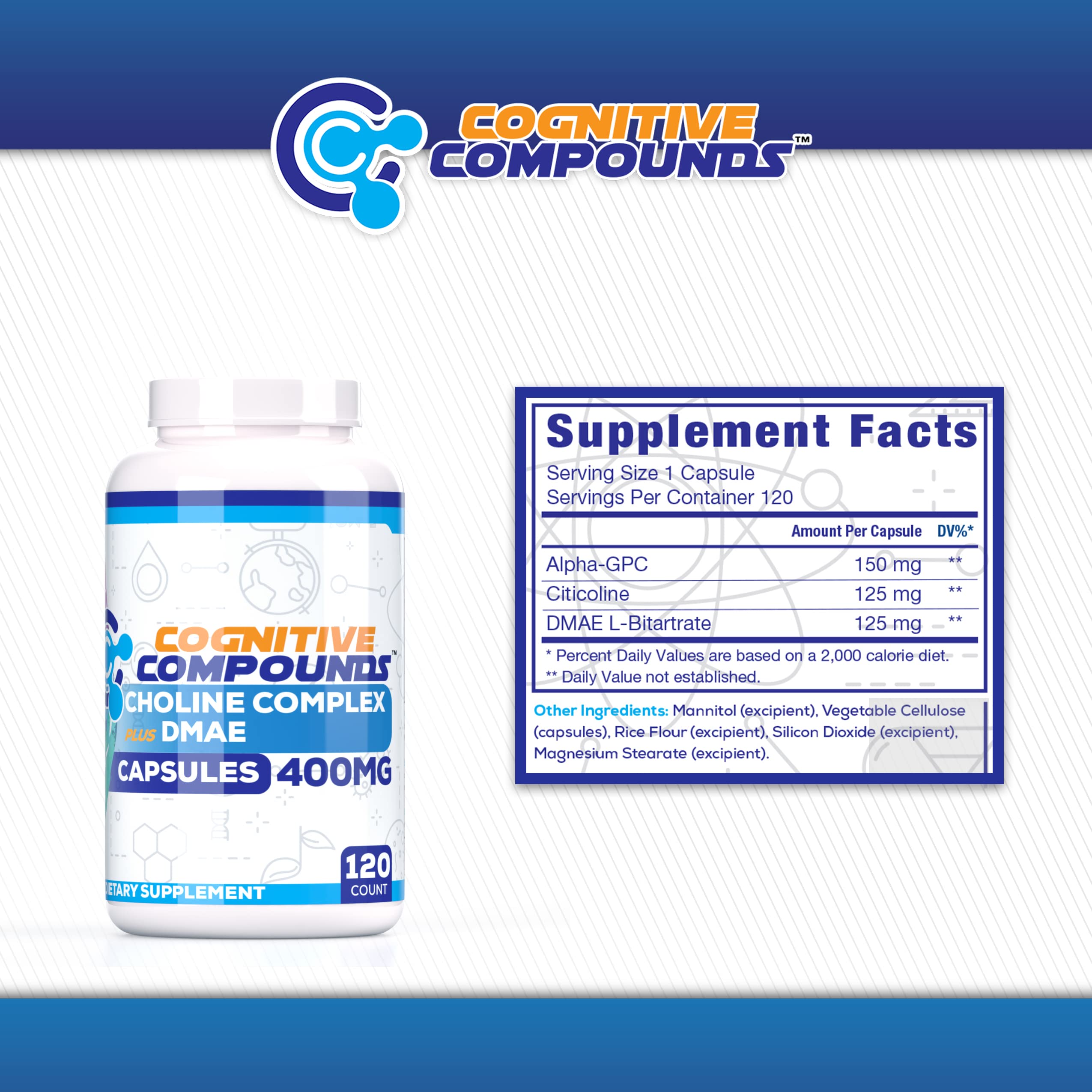 Complejo de colina + DMAE Suplemento nootrópico para...B085VMCBCJ