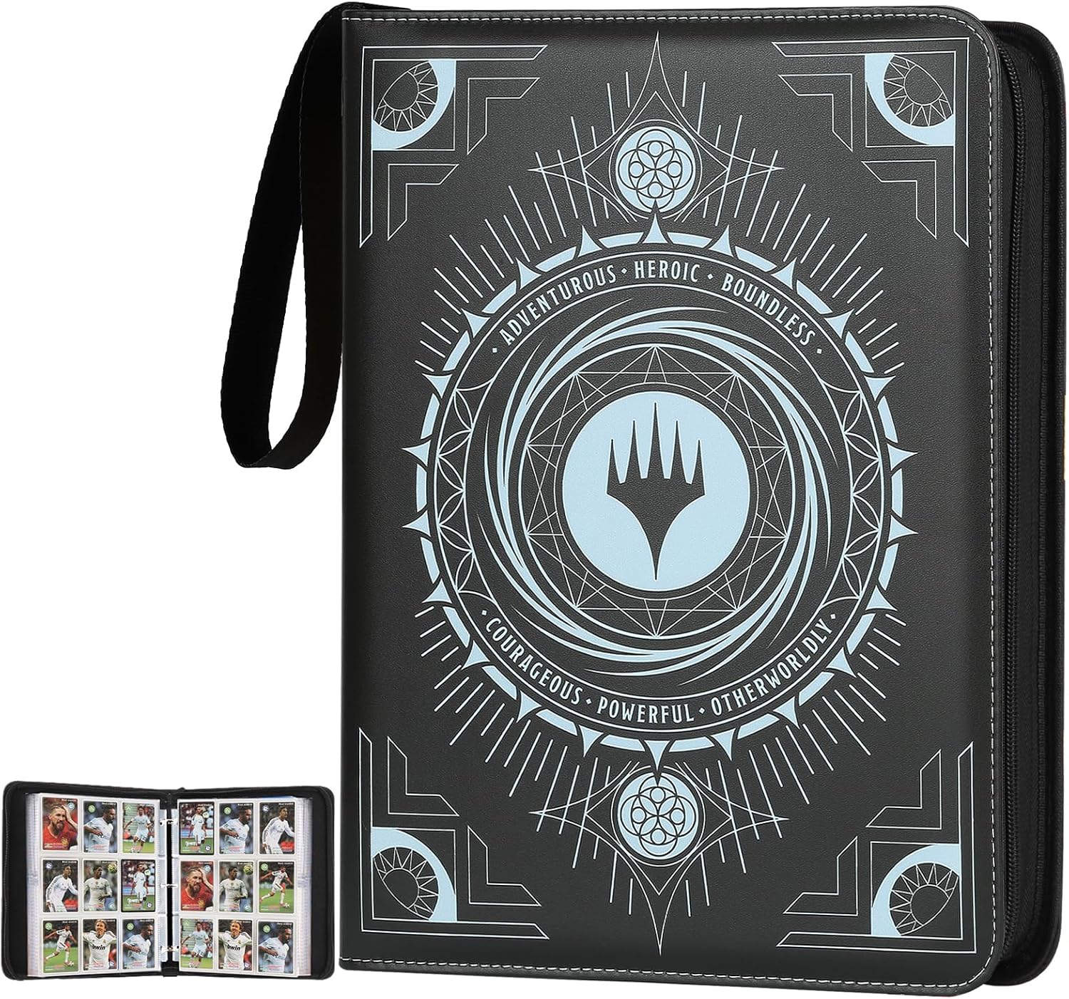 Card Binder 9-Pocket, Premium Trading Card Binder, Double Sided Pocket Collection Binder, Collector Album, Card Holder Holds 720 Cards for MTG,TCG,Yugioh,Game Cards