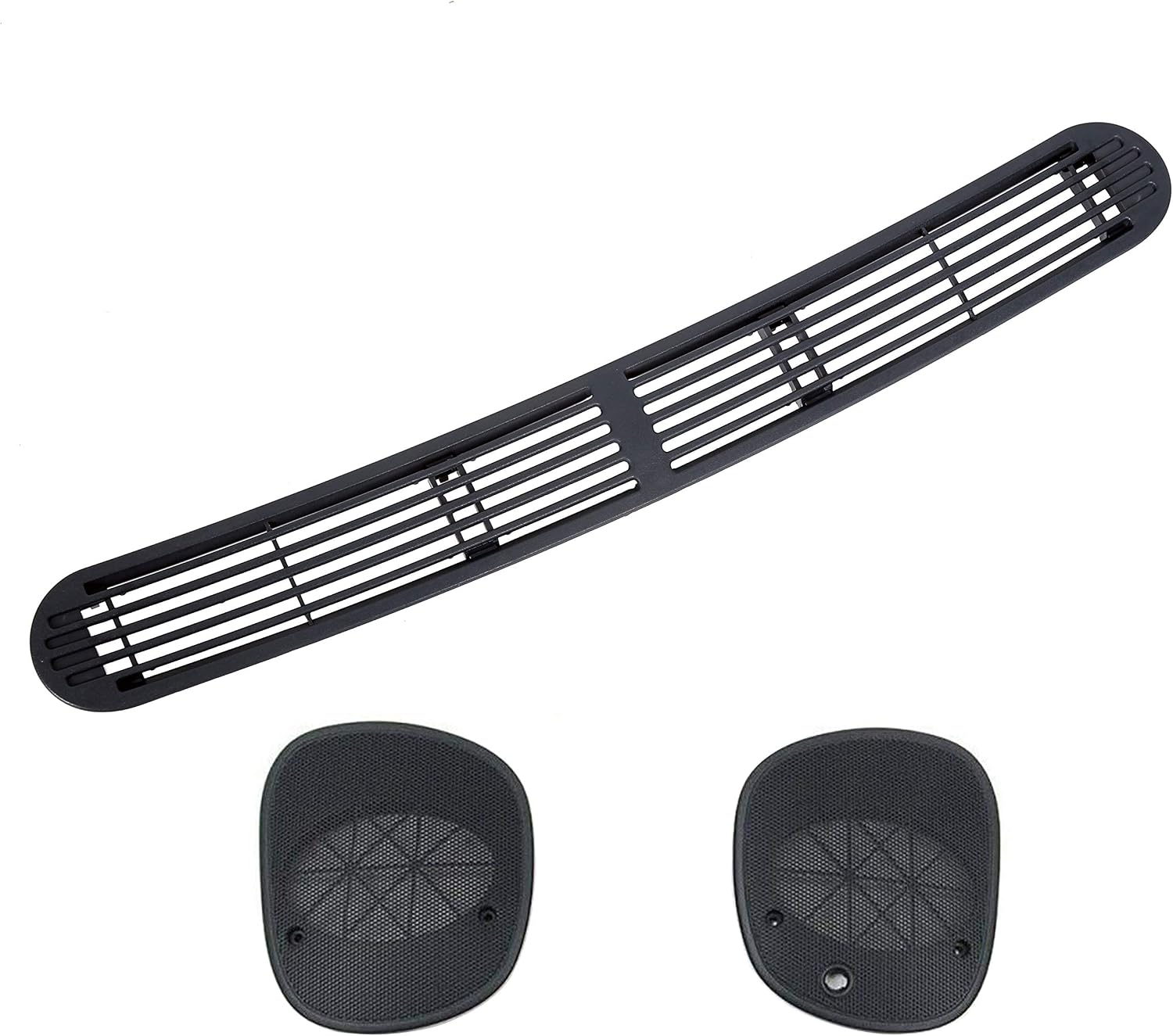 ECOTRIC Dash Defrost Vent Cover& Speaker Grill Set Compatible with 1998-2005 Chevy Chevrolet S10 GMC Jimmy Sonoma Oldsmobile Bravada Blazer