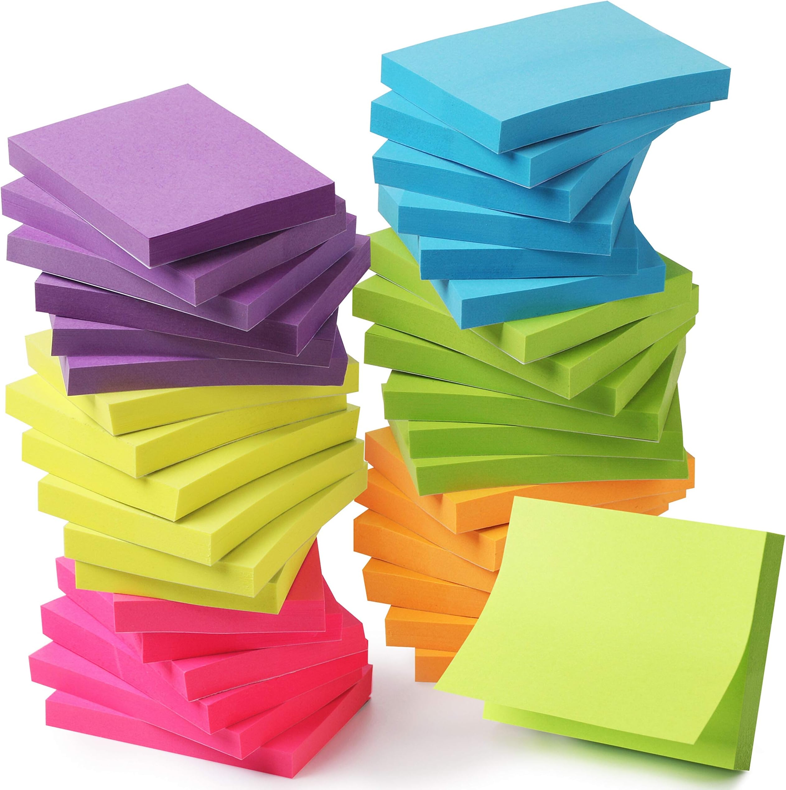 Mr. Pen- Small Sticky Notes, 1.5"x2", 36 Pads, 2160 Sheets, Bright Colors
