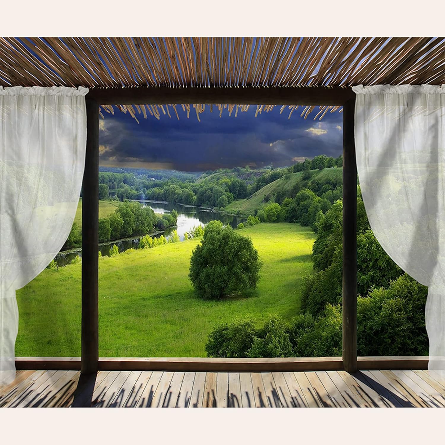東宝 タペストリー 壁掛け 壁飾り 観光台景色 森 川 インテリア 雰囲気転換 布ポスター 景色 おしゃれ 多機能 サイズ メーカー在庫限り品