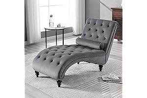 Charming Gray Chaise Lounge Chair