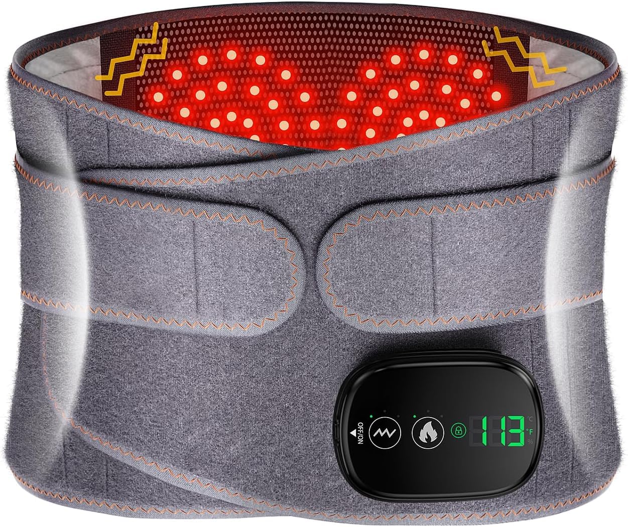 Lower Back Massager with Heat, Heating Pad for Back, Stomach Heating Pad, Waist...