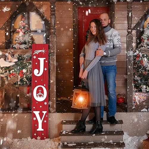 Miniatura 14 de Letrero de madera con texto en inglés "Happy Fall Y'all" para porche de 47 pulgadas, letrero grande de bienvenida para puerta delantera, decoración