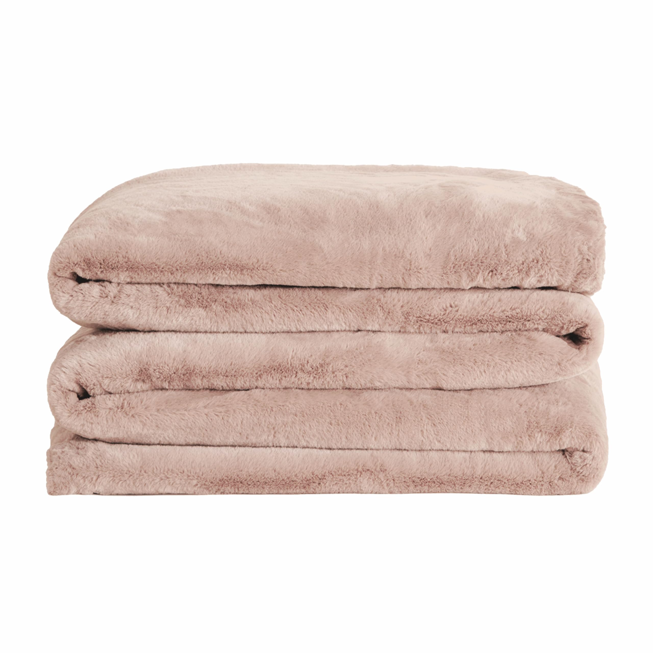 UnHide Cuddle Puddle Faux Fur Blanket Oversized, Lightweight, Extra